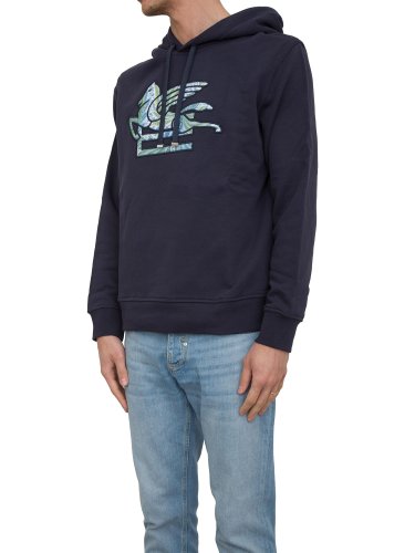 Мужская толстовка ETRO SWEATSHIRT HOODIE BLU