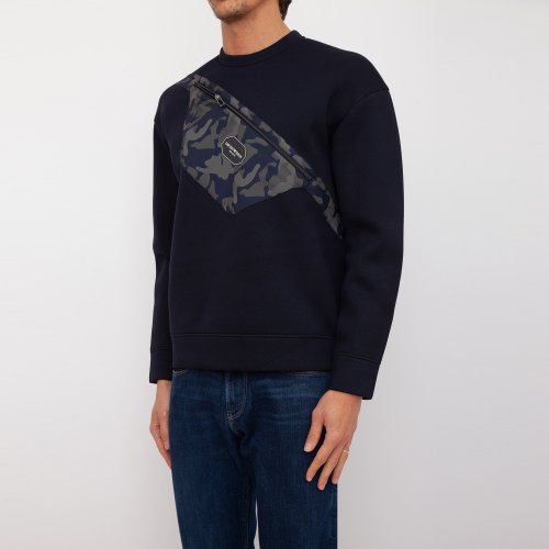 Мужская толстовка EMPORIO ARMANI SWEATSHIRT BLU