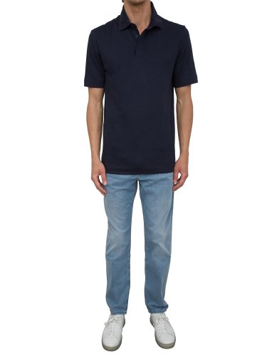 Мужское поло BOSS Polo BLU