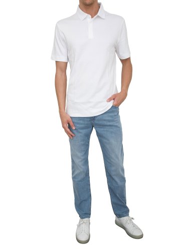 Мужское поло BOSS Polo BIANCO