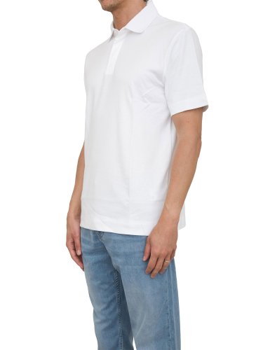 Мужское поло BOSS Polo BIANCO
