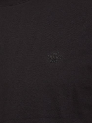 Мужская футболка LIU JO T-SHIRT BASICA M/C NERO