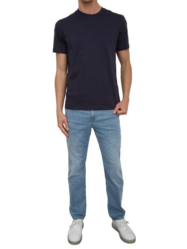 Мужская футболка LIU JO T-SHIRT BASICA M/C BLU