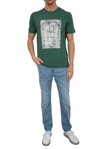 Мужская футболка LIU JO T-SHIRT ST P M/C VERDE