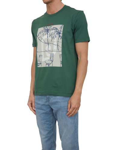 Мужская футболка LIU JO T-SHIRT ST P M/C VERDE