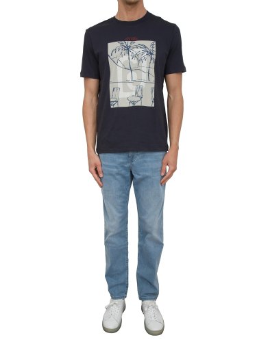 Чоловіча футболка LIU JO T-SHIRT ST P M/C BLU