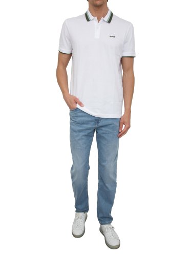 Мужское поло BOSS Polo BIANCO