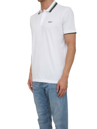 Мужское поло BOSS Polo BIANCO