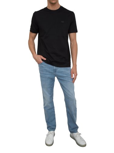 Чоловіча футболка LIU JO T-SHIRT BASICA M/C NERO