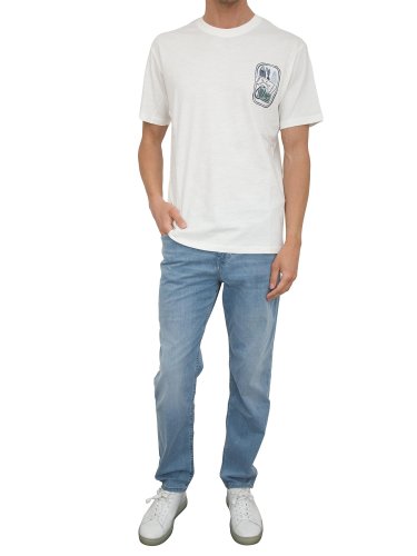 Мужская футболка LIU JO  T-SHIRT BASICA M/C AVORIO