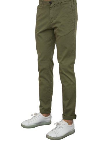 Мужские повседневные брюки  AIACE GALASSI  CHINO REGULAR GABARDINA VERDE