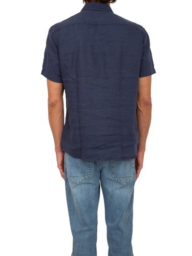 Мужская рубашка с коротким рукавом BOSS Shirts BLU