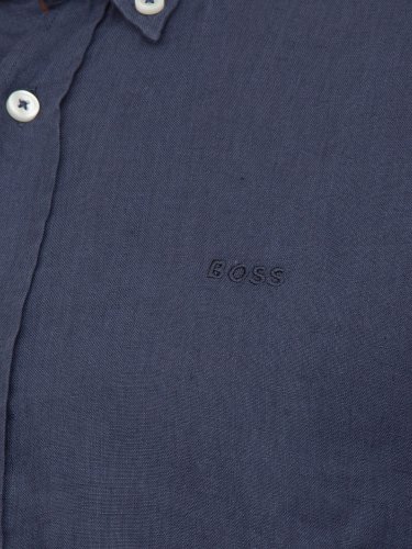 Мужская рубашка с коротким рукавом BOSS Shirts BLU