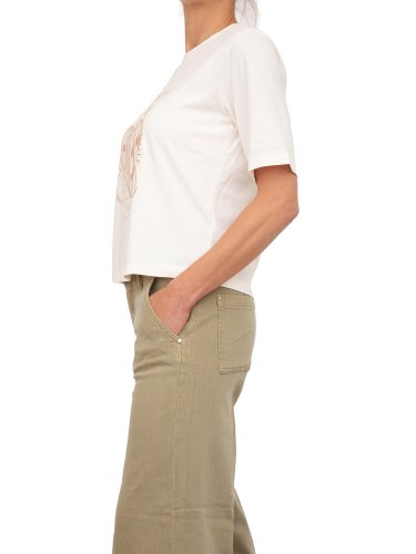 Жіноча футболка GUESS JEANS Graphic t-shirts AVORIO