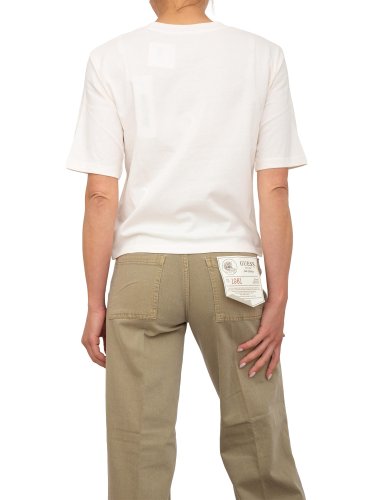 Жіноча футболка GUESS JEANS Graphic t-shirts AVORIO