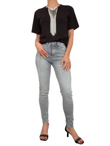 Женская футболка BLUGIRL T-SHIRT REG COTONE C/COLLANA NERO
