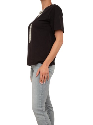 Женская футболка BLUGIRL T-SHIRT REG COTONE C/COLLANA NERO