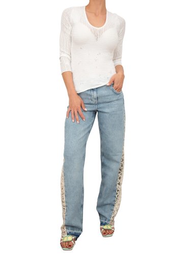 Жіночі джинси BLUGIR PANT.DENIM CON PIZZO BLU DENIM