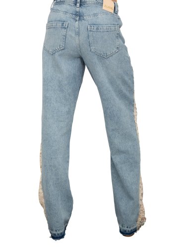 Жіночі джинси BLUGIR PANT.DENIM CON PIZZO BLU DENIM