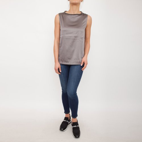 Женский топик FABIANA FILIPPI TOP GRIGIO