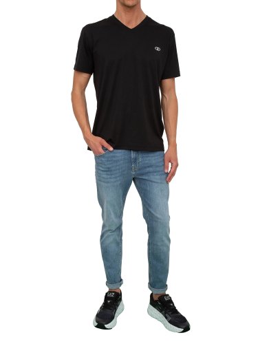 Чоловіча футболка LIU JO T-SHIRT BASICA M/C NERO