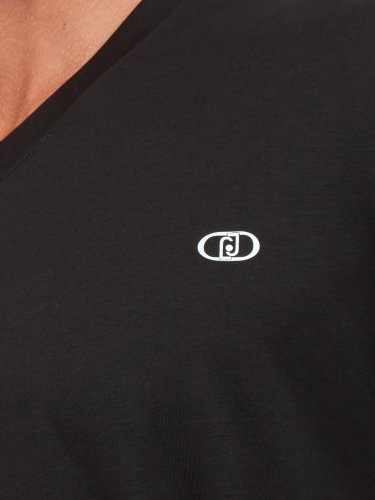 Чоловіча футболка LIU JO T-SHIRT BASICA M/C NERO