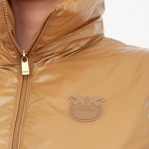 Женский жилет PINKO Piumino CAMMELLO