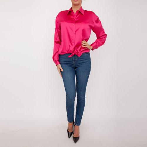 Женская рубашка с длинным рукавом PINKO Camicia FUXIA