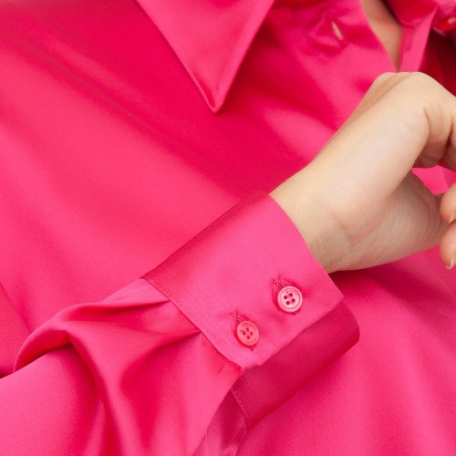Женская рубашка с длинным рукавом PINKO Camicia FUXIA