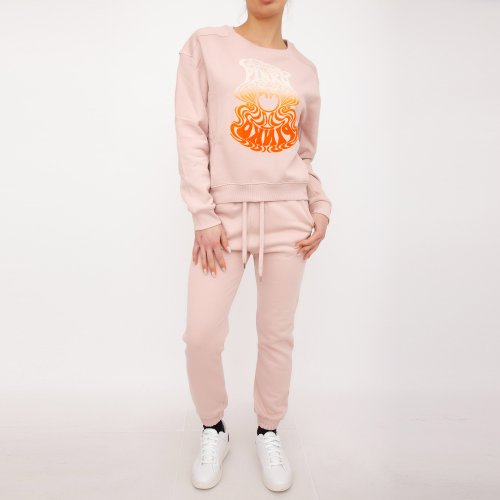 Жіноча толстовка PINKO Maglia tagliata ROSA