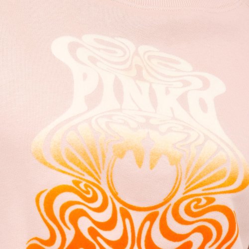 Жіноча толстовка PINKO Maglia tagliata ROSA