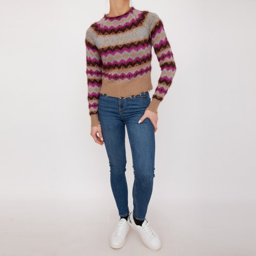 Женский свитер PINKO Maglia tricot MULTICOLOR