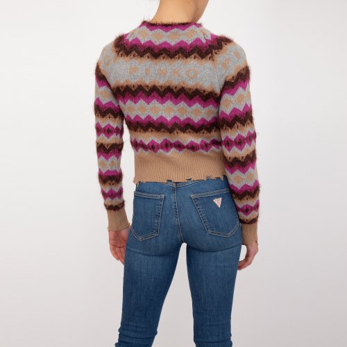 Женский свитер PINKO Maglia tricot MULTICOLOR