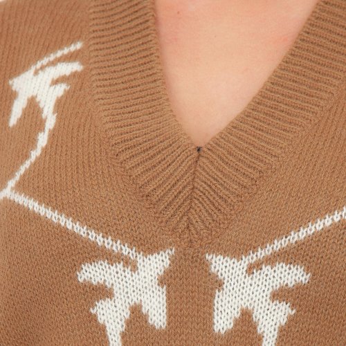 Жіночий светр  PINKO Maglia tricot CAMMELLO