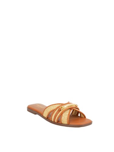 Жіночі сандалі TWIN-SET CIABATTA CUOIO
