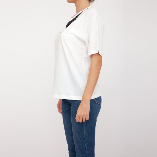 Женская футболка PINKO Jersey BIANCO