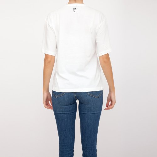 Женская футболка PINKO Jersey BIANCO