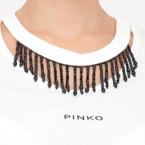 Женская футболка PINKO Jersey BIANCO