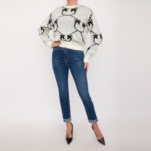 Женский свитер PINKO Maglia tricot BIANCO