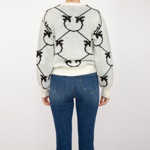 Женский свитер PINKO Maglia tricot BIANCO