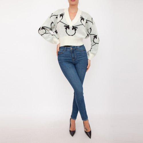 Женский свитер PINKO Maglia tricot BIANCO