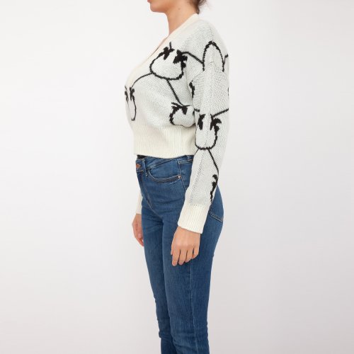 Женский свитер PINKO Maglia tricot BIANCO