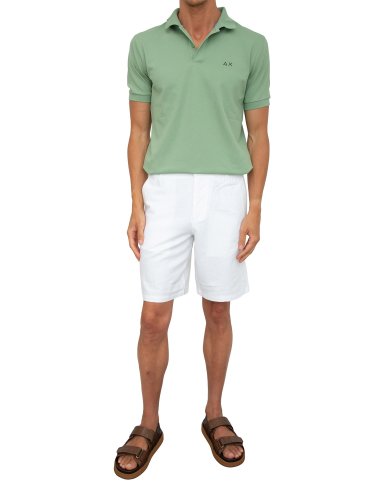 Мужское поло SUN68 POLO BASIC S/S VERDE