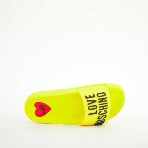 Женские шлепанцы LOVE MOSCHINO  SABOTD.POOL25 GIALLO