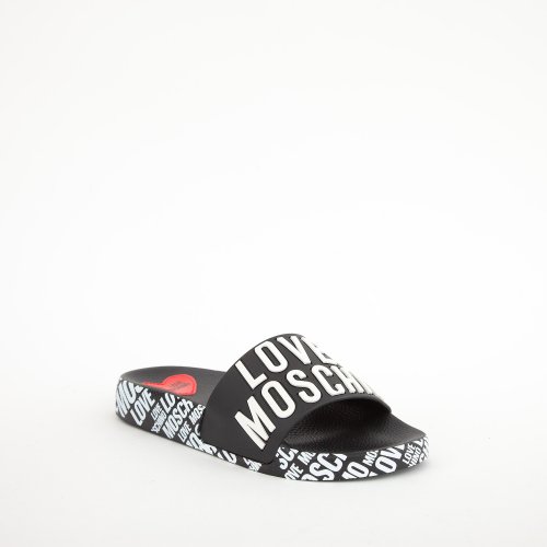 Женские шлепанцы LOVE MOSCHINO SABOTD.POOL25 NERO