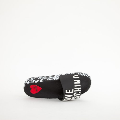 Женские шлепанцы LOVE MOSCHINO SABOTD.POOL25 NERO