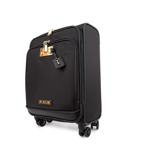 Женский дорожный чемодан LOVE MOSCHINO TROLLEY NERO