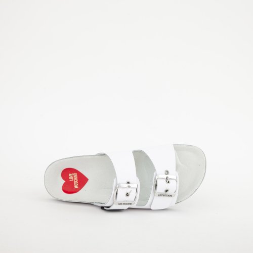 Женские шлепанцы LOVE MOSCHINO SABOTD.BIRKI40 BIANCO