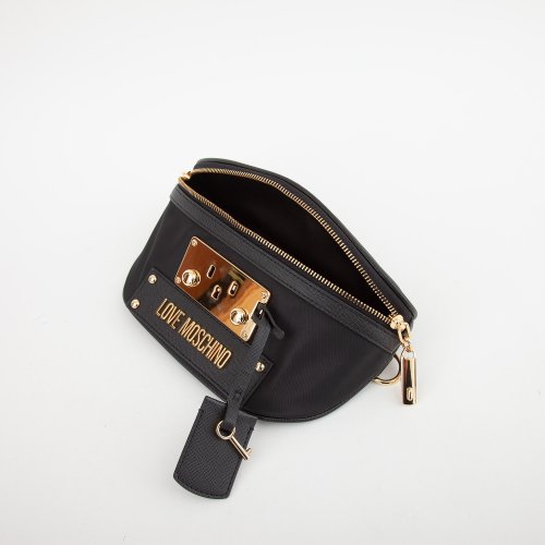 Женская сумка на пояс LOVE MOSCHINO MARSUPIO NERO