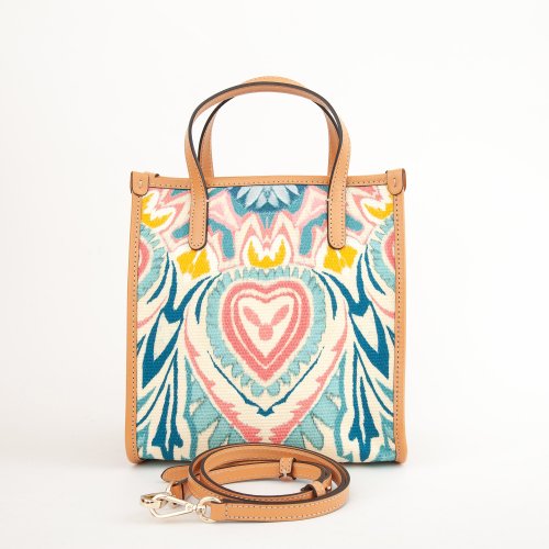 Женская сумка с ручками ETRO SHOPPING GLOBETROTTER STAMPA MANDALA 22X24X14 FANTASIA